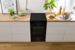 Gorenje GEIT5C 60 BPG Elektro-Standherd Mit Induktionskochfeld - 50 Cm - 70 Liter - Kindersicherung - Schnellaufheizung - AirFry - Pizzamodus 300°C - Teleskopauszüge - AquaClean - BridgeZone - Schwarz -Bosch Verkäufe 008aebf9447cab065a2a1cb13bc9f15a