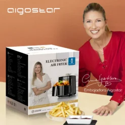 Aigostar Cube - 7L Heißluftfritteuse, Friteuse Heissluft 1900 W Heissluftfriteuse, 7 Programmen, Warmhalten, 20 Rezepte, Ohne Öl, Für 6-10 Personen, Air Fryer Mit Digitalem LED-Touchscreen, Schwarz -Bosch Verkäufe 024954606f3e4198aa5c7dc4c225d440