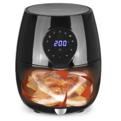 MAXXMEE Heißluft-Fritteuse Digital - 5 L Fassungsvermögen - Schwarz Heißluft Fritteuse Heißluftfritteuse Friteuse Fritöse Fettfrei 5l 1600W -Bosch Verkäufe 0257afc93bd23bc3f29e409019da6b8a