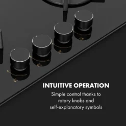 Klarstein Goldflame 4 Gaskochfeld , 4-flammig , Autark , 60 Cm , Einbau , Messing-Brenner , Erdgas/Propangas , Sicherheitsventile , Automatische Abschaltung , Topfträger Aus Gusseisen , Inkl.Schlauch Und Druckminderer , Glaskeramik Ø 8 Mm , Schwarz -Bosch Verkäufe 059125d320a50e58ec3143ebca72962c