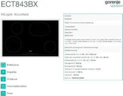 HERDSET Gorenje Einbaubackofen Mit Glaskeramikkochfeld - Autark, 80 Cm BräterZone -Bosch Verkäufe 075bc09ca26e2fba8d417d8cbeaac12f