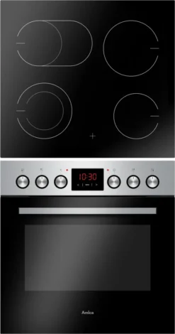 Amica Herdset, EHC 934 001 E - Backofen Und Glaskeramik Kochfeld, Edelstahl, Einbau, Energieklasse A -Bosch Verkäufe 08baa0a9f61452565fc21b7abd8dacf9