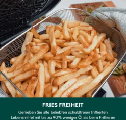 CHEFREE AFG01 Heißluftfritteuse & Grill, 8 In 1 Grill & Heissluft-Fritteuse, 265℃ Hochtemperaturrösten, 6L Extra Große Kapazität, Kompaktfriteusen Mit 4 Heizstufen, Heißluftfritteuse Mit Online-Rezepte -Bosch Verkäufe 0a75ac589dd10ddd24f9e40ebd88073e