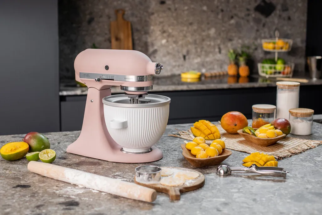 KitchenAid 4,8 L 5KSM175 Artisan Küchenmaschine Set 4 Gemüseschneider+Fleischwolf+Spritzgebäckvors, Farbe:Liebesapfelrot 13 KitchenAid 4,8 L 5KSM175 Artisan Küchenmaschine Set 4 Gemüseschneider+Fleischwolf+Spritzgebäckvors, Farbe:Liebesapfelrot – Bild 11