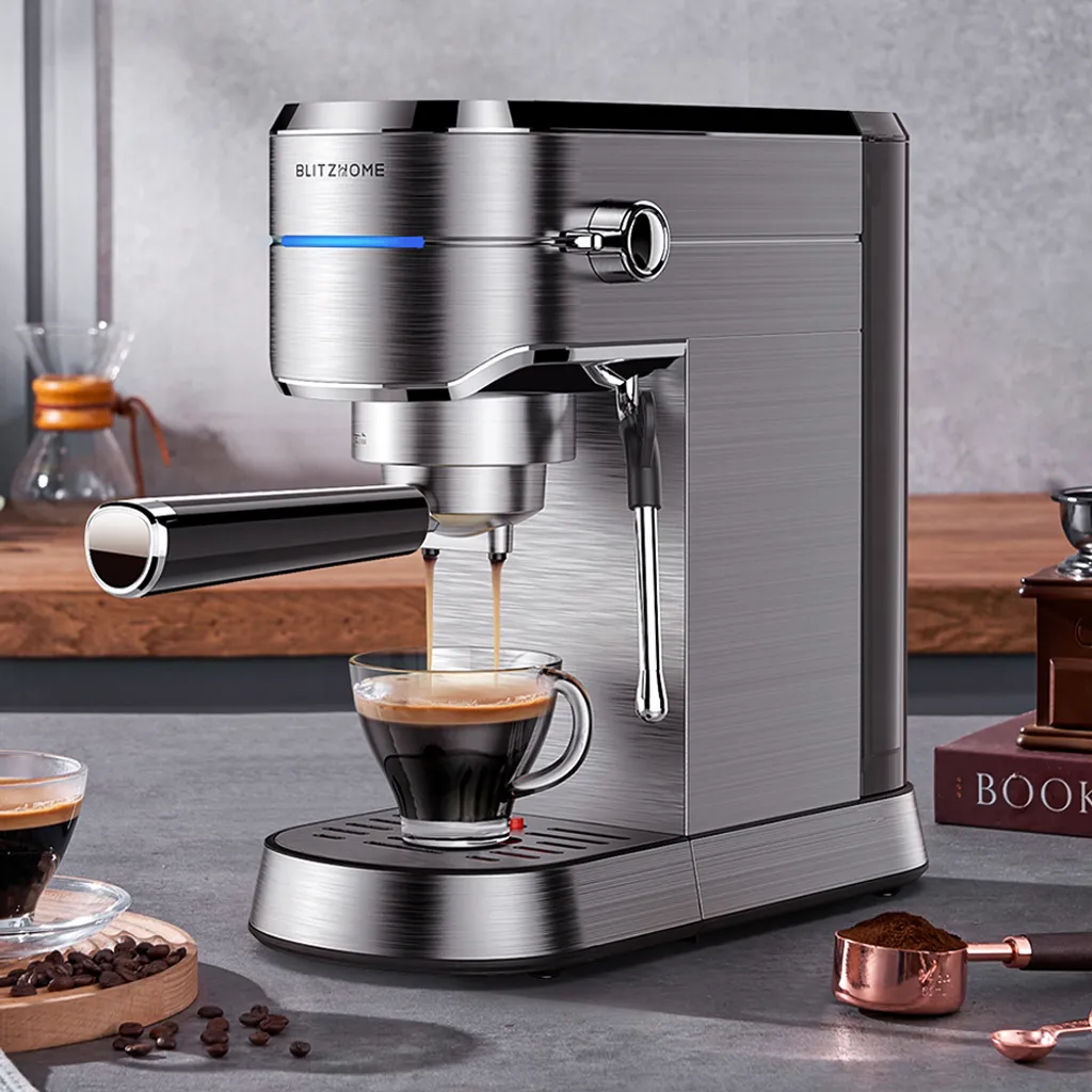 BlitzHome Espresso Maschine Kaffeemaschine Cappuccinomaschine Milchaufschäumer Espressomaschinen 3 BlitzHome Espresso Maschine Kaffeemaschine Cappuccinomaschine Milchaufschäumer Espressomaschinen