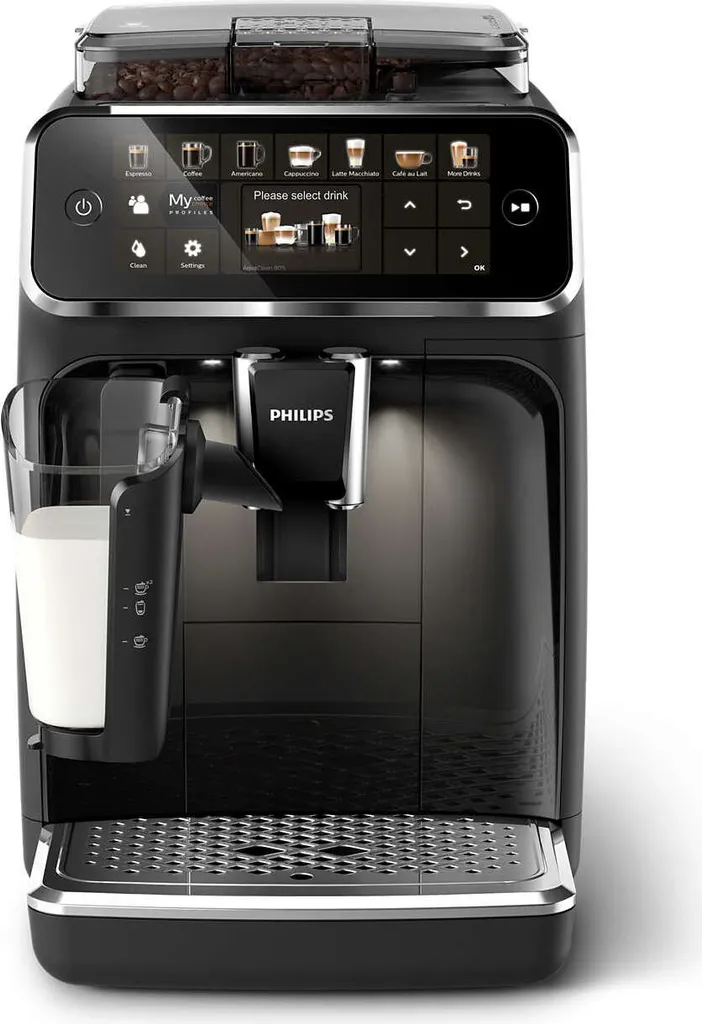 Philips Kaffeevollautomat 5400 Series, 12 Kaffeespezialitäten, LatteGo Milchsystem, Touchdisplay, Schwarz (EP5441/50) 3 Philips Kaffeevollautomat 5400 Series, 12 Kaffeespezialitäten, LatteGo Milchsystem, Touchdisplay, Schwarz (EP5441/50)