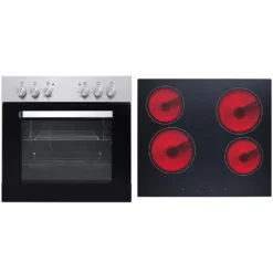 PKM Einbauherdset Backofen Glaskeramik Kochfeld Herdset BIC3 I-GK-IX-2 V2 - 59 L -Bosch Verkäufe 1616dd38da31ff534b2850993ec97395