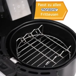 Monzana Heißluftfritteuse Zubehör 8tlg. Fritteuse Set Inkl. Brotbackkorb 3,6L Pizzapfanne Silikonpfanne Grillrost Spieße -Bosch Verkäufe 16c222a05af742dfaad14a10b0417acb