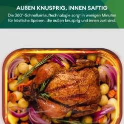 CHEFREE AFW01 Heißluftfritteuse, Mit Visuelles Fensterdesign, Kompaktfriteusen Mit 5L Fassungsvermögen Und 6 Voreingestellte Progra -Bosch Verkäufe 1984ae42b4b5ae4930707e068386d260