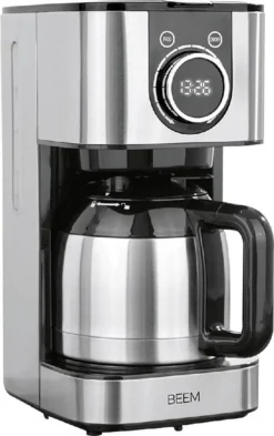 BEEM FRESH-AROMA-SWITCH Filterkaffeemaschine - Thermo Edelstahl 1 L Thermoskanne Bedienrad 24h-Timer 800 W Für 4-8 Tassen Kaffeemaschine Timer 35 BEEM FRESH-AROMA-SWITCH Filterkaffeemaschine - Thermo Edelstahl 1 L Thermoskanne Bedienrad 24h-Timer 800 W Für 4-8 Tassen Kaffeemaschine Timer -Bosch Verkäufe 1a867a5cbcd0987a986bea6f252ed792