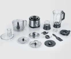 SEVERIN Multifunktionale Küchenmaschine KM 3892 Aus Edelstahl Kunststoff, Edelstahl-gebürstet-schwarz -Bosch Verkäufe 1b1d3eeacc26408cbd81fe9f85559039