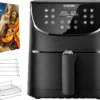 Cosori Premium 5,5-Liter Heißluftfritteuse Mit Spießgestell, Schwarz -Bosch Verkäufe 1b3dc63f60b59d46f76a4e4771fd74cf
