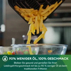 CHEFREE AFW01 Heißluftfritteuse, Mit Visuelles Fensterdesign, Kompaktfriteusen Mit 5L Fassungsvermögen Und 6 Voreingestellte Progra -Bosch Verkäufe 1c3d6190ab0ea8e5e680eed96c9dfc71