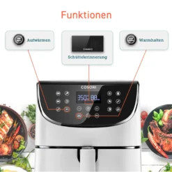 Cosori Premium 5,5-Liter Heißluftfritteuse Mit Spießgestell, Schwarz -Bosch Verkäufe 1ea34a746a22a923389a5815ef7676cd