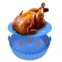 2er/set Silikon Heißluftfritteuse Korb, Backform + Isolations Pad, Küchenzubehör, Blau -Bosch Verkäufe 22f5f2b51ef638b027eefd591b8447db