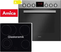 Amica Herdset, EHC 934 001 E - Backofen Und Glaskeramik Kochfeld, Edelstahl, Einbau, Energieklasse A -Bosch Verkäufe 242fd0938f51b75e69e98d3e41517185