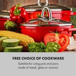 Klarstein Cookbuddy Doppelkochfeld , 2400W , Infrarot , Glaskeramik , Mobile Kochplatte , 2 X 18 Cm (Ø) Kochzone , 5 Temperaturstufen , Überhitzungsschutz , Elektrisch , Camping-Kochfeld , Edelstahl , Silber -Bosch Verkäufe 24b0da9b28a8d9db5837c4770930ca31