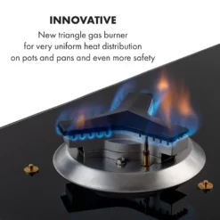 Klarstein Trifecta 4 Gaskochfeld ,4-flammig ,autark ,60 Cm ,Einbau ,Triangle-Brenner ,Erdgas/Propangas ,Sicherheitsventile ,automatische Abschaltung ,Gusseisen ,Glaskeramik Ø 6 Mm ,schwarz -Bosch Verkäufe 250ba0903f7e668901c6e698753d3e47