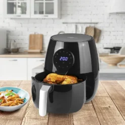 MAXXMEE Heißluft-Fritteuse Digital - 5 L Fassungsvermögen - Schwarz Heißluft Fritteuse Heißluftfritteuse Friteuse Fritöse Fettfrei 5l 1600W -Bosch Verkäufe 2648d41ade026f8ae11a57b105c5d20a
