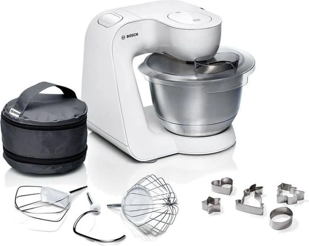 BOSCH Küchenmaschine MUM5 Inkl. Ausstecher 700 Watt Weiß Teigmaschine 3 BOSCH Küchenmaschine MUM5 Inkl. Ausstecher 700 Watt Weiß Teigmaschine