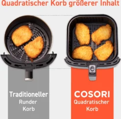 Cosori Premium 5,5-Liter Heißluftfritteuse, Grau 16 Cosori Premium 5,5-Liter Heißluftfritteuse, Grau -Bosch Verkäufe 26f39e3973380208260ffc7b565adcbb