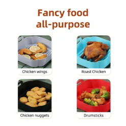 Air Fryer Heißluftfritteuse Silikon Topf Wiederverwendbar Ersatzeinlagen Korb Backofen Pad Hitzebeständige Backblech Fried Pizza Heißluftfritteuse Matte (Blau) -Bosch Verkäufe 273750f4f87fa8e5e5805536071ade5d