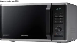SAMSUNG MG23K3515AS Mikrowelle Mit Grill, 800 W, 23 L Garraum, Edelstahl -Bosch Verkäufe 2959f11839686b44f688e30b82000a59