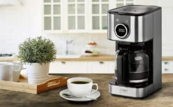 CASO Selection C12 - Design-Kaffeemaschine Für Bis Zu 12 Tassen Kaffee, 1,5 L Wassertank, Edelstahlgehäuse, Warmhaltefunktion, Timer, Inkl. Permanentfilter -Bosch Verkäufe 29d428c7bcdf9c8c736ddc824aae0189