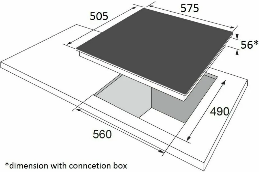Amica KMC 742 600 E, Autarkes Glaskeramikkochfeld, 60 Cm, Edelstahlrahmen, 4 Kochzonen 4 Amica KMC 742 600 E, Autarkes Glaskeramikkochfeld, 60 Cm, Edelstahlrahmen, 4 Kochzonen – Bild 2