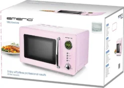 Mikrowelle Retro Design Emerio MW-112141.1 Rosa / Pink -Bosch Verkäufe 31440ddc3f8094a894e60bd3fd054282