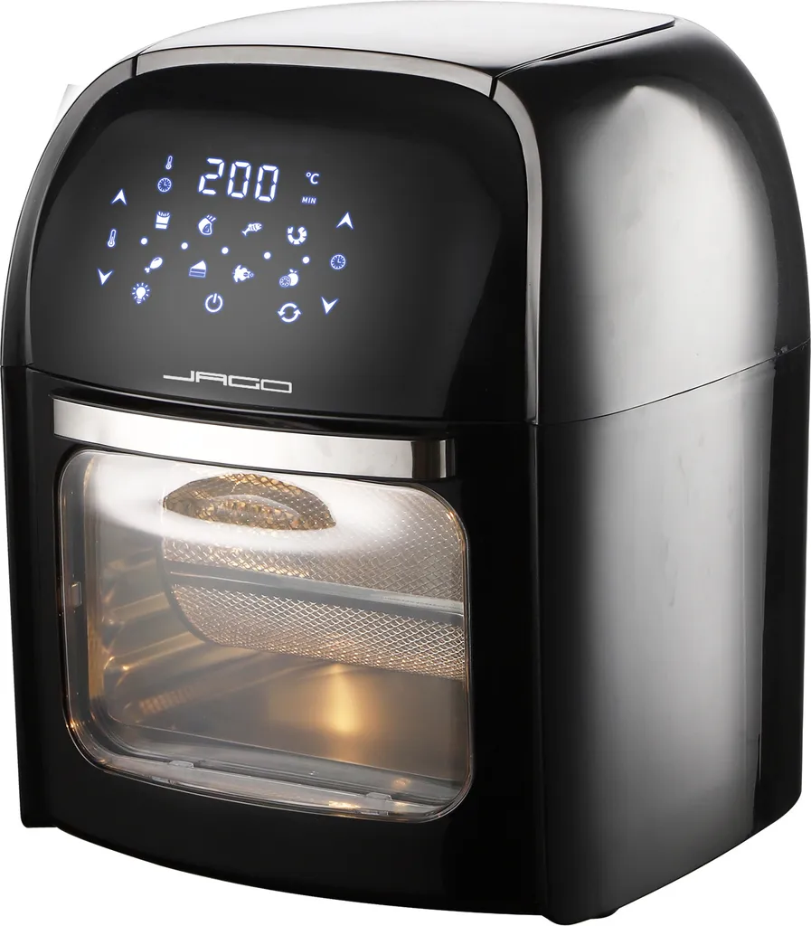 Jago® XXXL 8in1 Heißluftfritteuse 12L + 10 Zubehör - 1800W, LED Display Mit Touch Screen, 8 Programme / Timer, Ohne ÖL - Airfryer, Heißluft, Fritteuse, Heißluftofen, Backofen, Dehydrator, Grill 19 Jago® XXXL 8in1 Heißluftfritteuse 12L + 10 Zubehör - 1800W, LED Display Mit Touch Screen, 8 Programme / Timer, Ohne ÖL - Airfryer, Heißluft, Fritteuse, Heißluftofen, Backofen, Dehydrator, Grill – Bild 17
