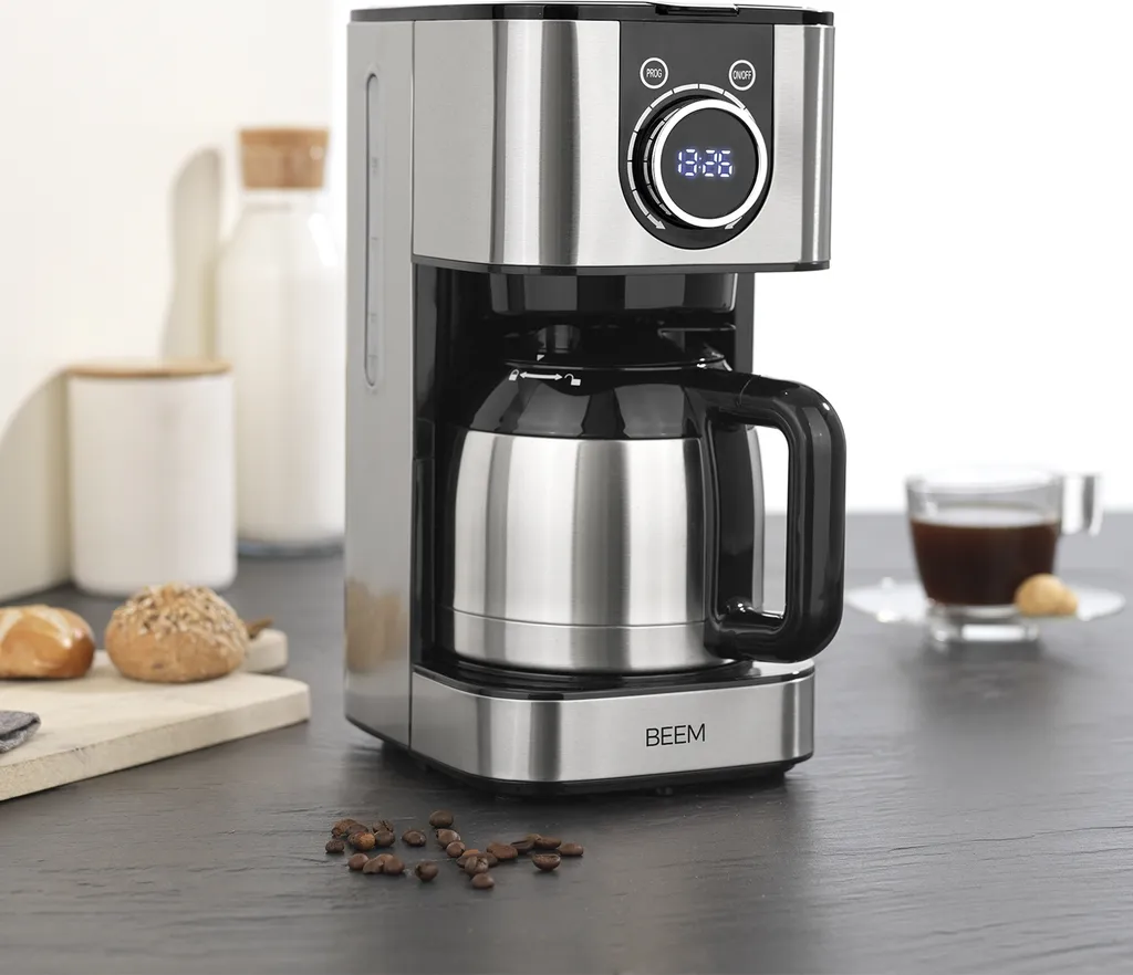 BEEM FRESH-AROMA-SWITCH Filterkaffeemaschine - Thermo Edelstahl 1 L Thermoskanne Bedienrad 24h-Timer 800 W Für 4-8 Tassen Kaffeemaschine Timer 15 BEEM FRESH-AROMA-SWITCH Filterkaffeemaschine - Thermo Edelstahl 1 L Thermoskanne Bedienrad 24h-Timer 800 W Für 4-8 Tassen Kaffeemaschine Timer – Bild 13