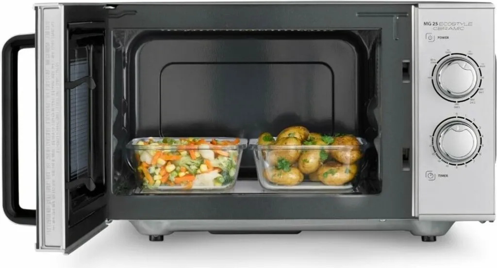 Caso Mikrowelle MG 25 Ecostyle Ceramic Quarz-Grill 25l 900W Keramik-Boden Timer 3 Caso Mikrowelle MG 25 Ecostyle Ceramic Quarz-Grill 25l 900W Keramik-Boden Timer