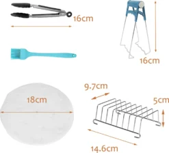 Lospitch Heißluftfritteuse Zubehör 8 Zoll 12tlg. Fritteuse Set Inkl. Brotbackkorb Pizzapfanne Silikonpfanne Grillrost Spieße Kompaktfriteusen 11 Lospitch Heißluftfritteuse Zubehör 8 Zoll 12tlg. Fritteuse Set Inkl. Brotbackkorb Pizzapfanne Silikonpfanne Grillrost Spieße Kompaktfriteusen -Bosch Verkäufe 3714f0bff738b79df778568c331f3733