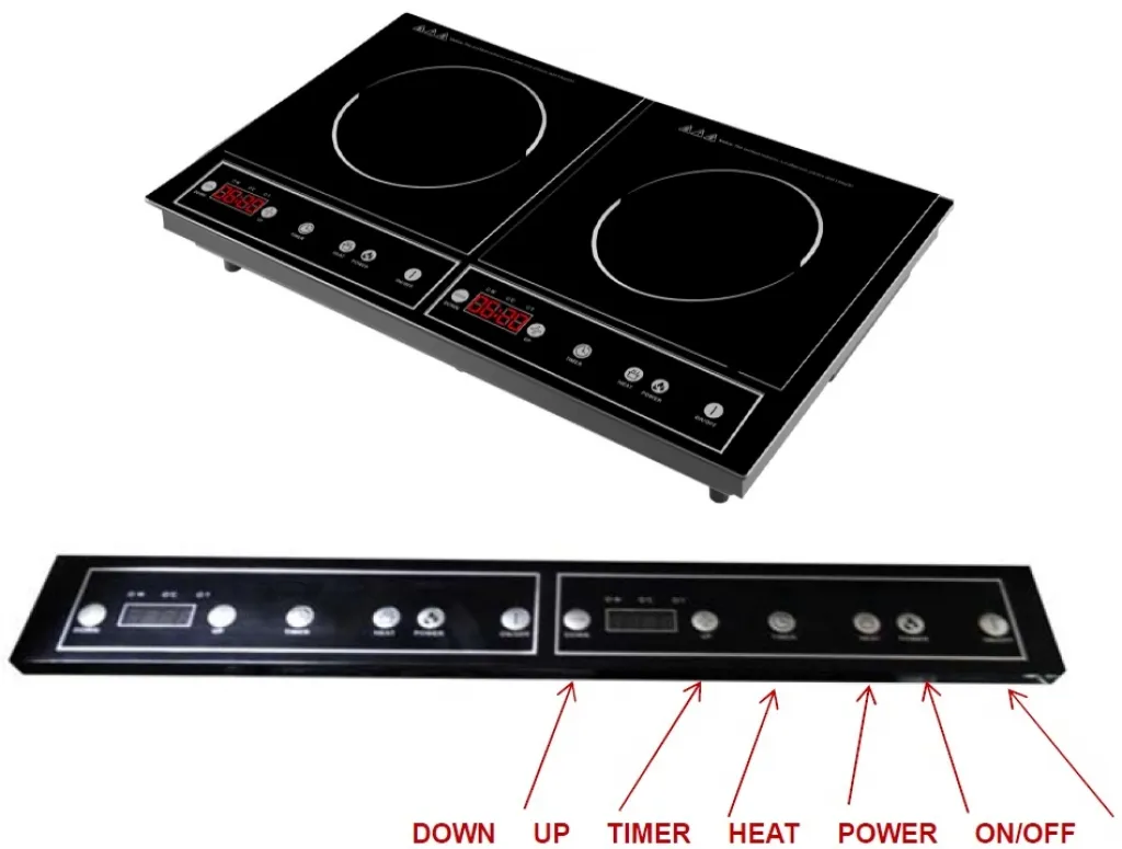 Topmatic DIP.4200.2 Doppel-Induktionskochfeld Induktion Kochplatten Herd 2000W+1400W Schwarz Reise Camping Kocher Herdplatte Kochfeld 10 Topmatic DIP.4200.2 Doppel-Induktionskochfeld Induktion Kochplatten Herd 2000W+1400W Schwarz Reise Camping Kocher Herdplatte Kochfeld – Bild 8