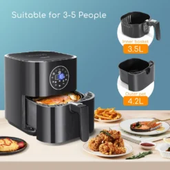 Aigostar Mini Cube -3,5L, 7 In 1 Heißluftfritteuse Heisluft Airfryer Mit Schneller Luftzirkulation Und 60 Min Timer, Auto-Off Sicherheitssensoren Fritteuse, Antihaft-Korb, Schwarz 17 Aigostar Mini Cube -3,5L, 7 In 1 Heißluftfritteuse Heisluft Airfryer Mit Schneller Luftzirkulation Und 60 Min Timer, Auto-Off Sicherheitssensoren Fritteuse, Antihaft-Korb, Schwarz -Bosch Verkäufe 385670bd39838ce1a52468f39eb04790