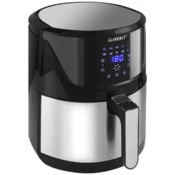 LLIVEKIT WAF0017DE Heißluftfritteuse Luftfritteuse Airfryer Heißluftfritöse Korb 10 Programmen Ohne Öl 5L 1400W 80-200℃ Schwarz -Bosch Verkäufe 387af01dd2a7e1888124dca50ea9a73c