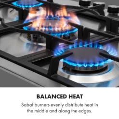 Klarstein Gasherd Kochfeld Einbau-Gaskochfeld - Sabaf-Brenner - Gaskochfeld Für Propan/Erdgas - Einbau Gasherd Glaskeramik 5-Flammig - Silber Einbau Gas Kochfeld Gasherd 5 Platten Kochfelder Herdplatte Kochplatte Einbaukochfeld -Bosch Verkäufe 3b49858ddf6179649f2ea651fc024c2a