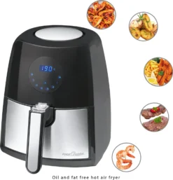 ProfiCook Heißluft-Fritteuse PC-FR 1147, Öl- Und Fettfrei, 7 Frittierprogramme + Variables Zeitprogramm, 2, 5 Liter, LED-Display, 1500 Watt 10 ProfiCook Heißluft-Fritteuse PC-FR 1147, Öl- Und Fettfrei, 7 Frittierprogramme + Variables Zeitprogramm, 2, 5 Liter, LED-Display, 1500 Watt -Bosch Verkäufe 3baab6a34aa35392e7cff0c82608d03a
