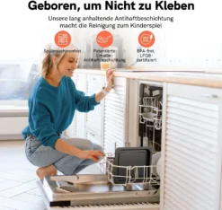 Involly 15L Heißluftfritteuse Airfryer Mini Ofen Mit 18 Programmen, Gaseinsparung, Fritteuse, Kompaktfriteusen,1600W Digital LED Display -Bosch Verkäufe 3bb94f7dae4b02aad9540fccff7f405c