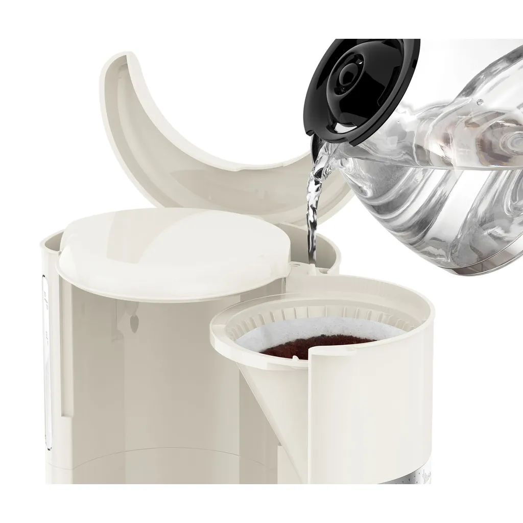 Moulinex FG381, Kombi-Kaffeemaschine, 1,25 L, Elfenbein 4 Moulinex FG381, Kombi-Kaffeemaschine, 1,25 L, Elfenbein – Bild 2