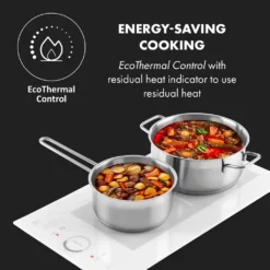 Klarstein Delicatessa Slim Domino Induktionskochfeld ,29 Cm ,Einbau ,autark ,2 Zonen: 3500 Watt ,9 Stufen ,Booster ,Flexzone ,Topferkennung ,Timer ,Glaskeramik ,rahmenlos ,weiß -Bosch Verkäufe 4125227617f18bed04dbafd74206baa6