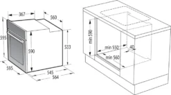 Gorenje Black Set 4 Einbauherd-Set Mit Glaskeramik-Kochfeld Mit Edelstahlrahmen, Heißluft - 77L XXL Volumen - ExtraSteam - GentleClose - EcoClean - AirFry - PizzaMode - PerfectGrill - Teleskopauszüge - Schwarz 41 Gorenje Black Set 4 Einbauherd-Set Mit Glaskeramik-Kochfeld Mit Edelstahlrahmen, Heißluft - 77L XXL Volumen - ExtraSteam - GentleClose - EcoClean - AirFry - PizzaMode - PerfectGrill - Teleskopauszüge - Schwarz -Bosch Verkäufe 41e8013b639fc689f658f1aba755819b
