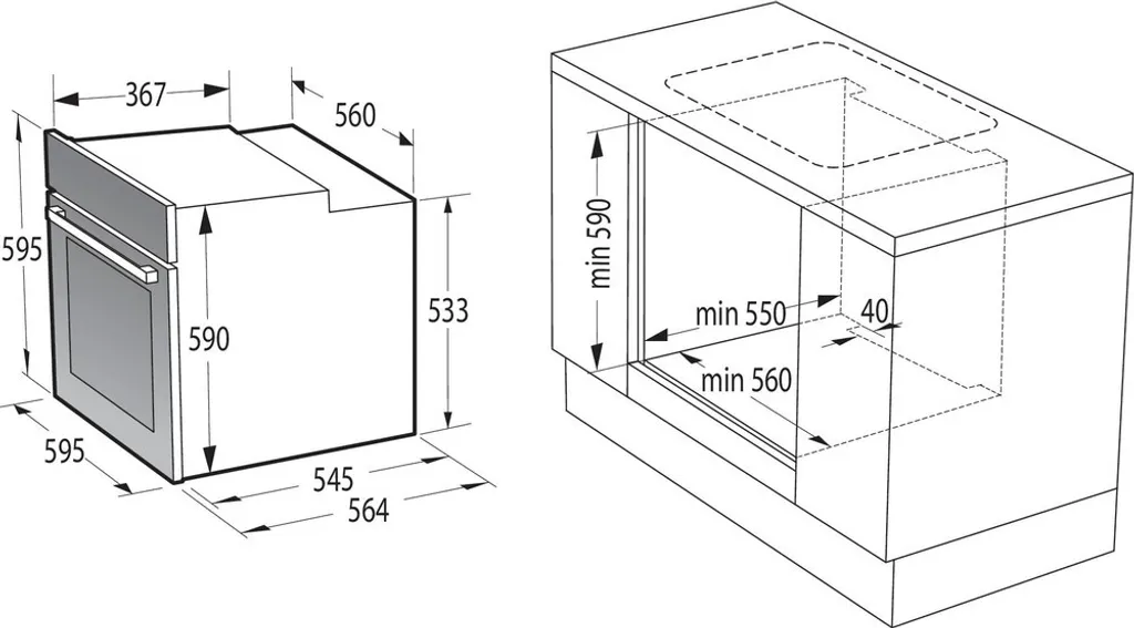 Gorenje Black Set 4 Einbauherd-Set Mit Glaskeramik-Kochfeld Mit Edelstahlrahmen, Heißluft - 77L XXL Volumen - ExtraSteam - GentleClose - EcoClean - AirFry - PizzaMode - PerfectGrill - Teleskopauszüge - Schwarz 22 Gorenje Black Set 4 Einbauherd-Set Mit Glaskeramik-Kochfeld Mit Edelstahlrahmen, Heißluft - 77L XXL Volumen - ExtraSteam - GentleClose - EcoClean - AirFry - PizzaMode - PerfectGrill - Teleskopauszüge - Schwarz – Bild 20
