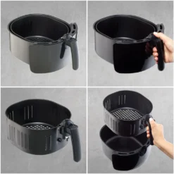 Monzana Heißluftfritteuse XXL Digitales Touch-Display 6,5L LED Mit Rezeptheft 1850W Küche Fritteuse Heißluftofen Schwarz -Bosch Verkäufe 441c52fccdff5a97edd77302e1e39c31