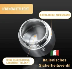 Thiru Espressokocher Induktion L Premium Mokkakanne Aus Edelstahl Inkl. Toolset (Schwarz, 6 Tassen (300ml)) -Bosch Verkäufe 44a285bb2eeae923334e376746e948cb