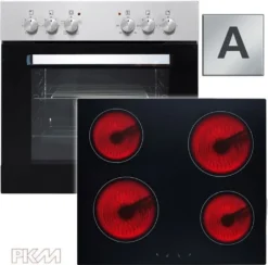 PKM Einbauherdset Backofen Glaskeramik Kochfeld Herdset BIC3 I-GK-IX-2 V2 - 59 L -Bosch Verkäufe 46df964c54608b340cddb3b501dd7a3f