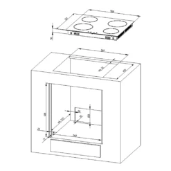 PKM Einbauherdset Backofen Glaskeramik Kochfeld Herdset BIC3 I-GK-IX-2 V2 - 59 L -Bosch Verkäufe 46f083ce4b95727862844cc2b4dca709