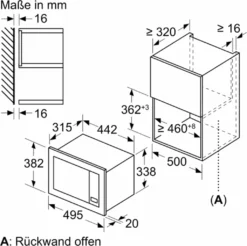 Siemens IQ300 BF523LMB3, Integriert, Solo-Mikrowelle, 20 L, 800 W, Drehregler, Berührung, Schwarz, Edelstahl -Bosch Verkäufe 4985cd4856117271b1a61ff79062d47e 1