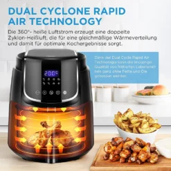 Midea Heißluftfritteuse 3,5L Heißluft Fritteuse Mit 8 Verschiedene Programmen, Digital Touchscreen, Temperaturkontrolle, 1500W Heissluftfritteuse Air Fryer -Bosch Verkäufe 4aee6984ab08e031e0789e6d798d2705